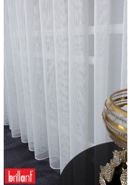 File Cleo 1/3 Sık Pileli Ütü Istemez Kırışmaz Yeni Sezon Salon Oda Tül Perdesi modelleri