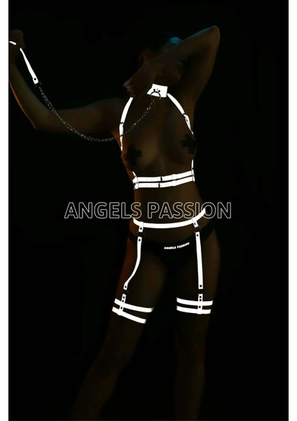 Parlak Jartiyer Takım Reflektörlü Harness Takım - APFT516 modelleri