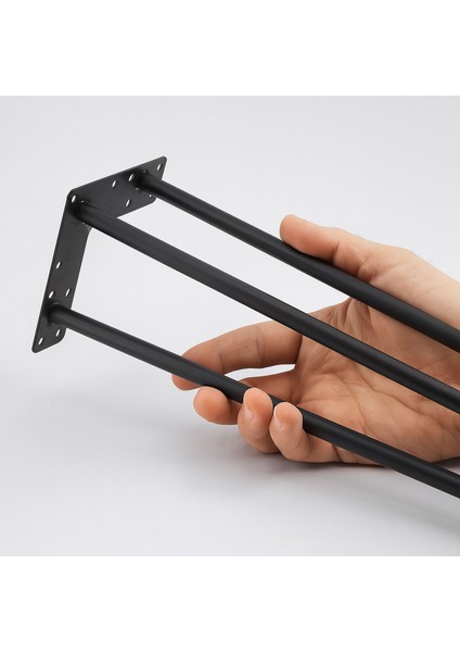 Sehpa ve Masa Ayağı 41 cm Tekli Dayanıklı Mobilya Destek Ayağı Yükseltici Ayak Modeli Siyah Metal modelleri