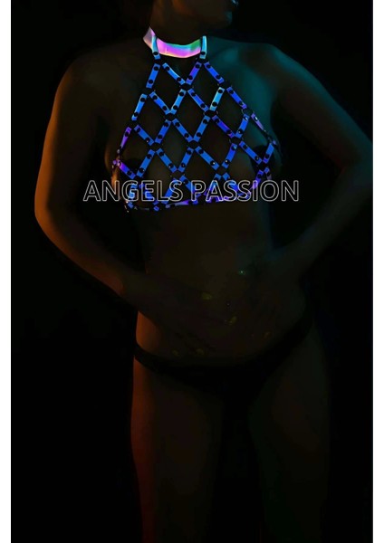 Dansçı Kıyafetleri - Karanlıkta Işıkla Parlayan Büstiyer - APFT443