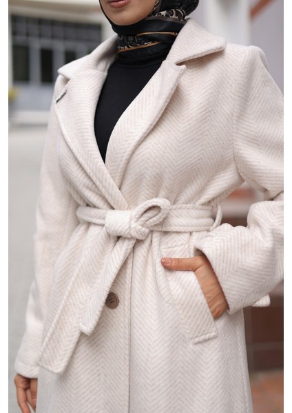 Zühre Kuşaklı Balık Sırtı Kaşe - 7001