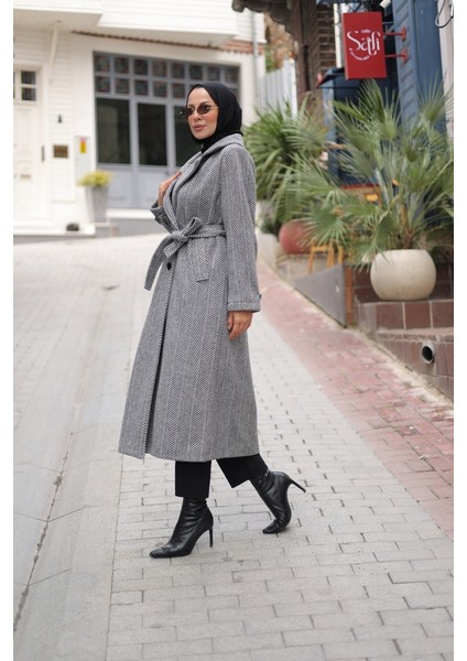 Zühre Kuşaklı Balık Sırtı Kaşe - 7001