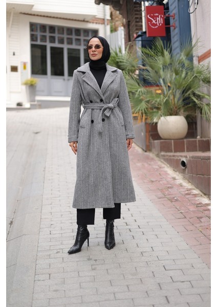 Zühre Kuşaklı Balık Sırtı Kaşe - 7001