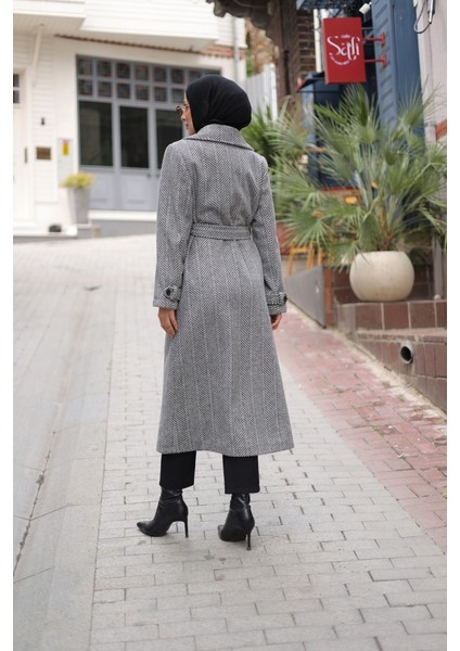 Zühre Kuşaklı Balık Sırtı Kaşe - 7001