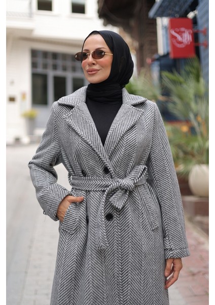 Zühre Kuşaklı Balık Sırtı Kaşe - 7001