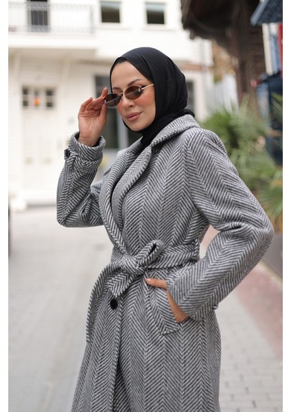 Zühre Kuşaklı Balık Sırtı Kaşe - 7001