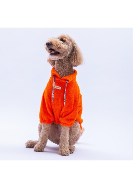 Turuncu Doha Go! Urban Moods Peluş Orta Büyük Irklar Köpek Kıyafeti Köpek Sweati fırsatları