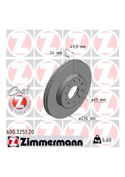 ÖN FREN AYNASI GOLF 7 2012LEON 2013A3 2013OCTAVIA 2012 276X24X5DLXHVLI 0986479C47 5Q0615301A 5Q0615301E (2 ADET)