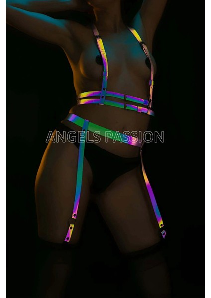 Reflektörlü Jartiyer Büstiyer Takım