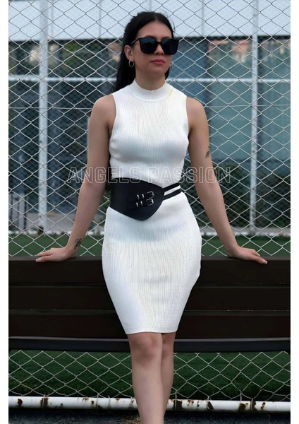 Deri Korse Kemer, Şık Elbise Üzeri Kemer, Gömlek Kemeri - APFT604 fiyatları