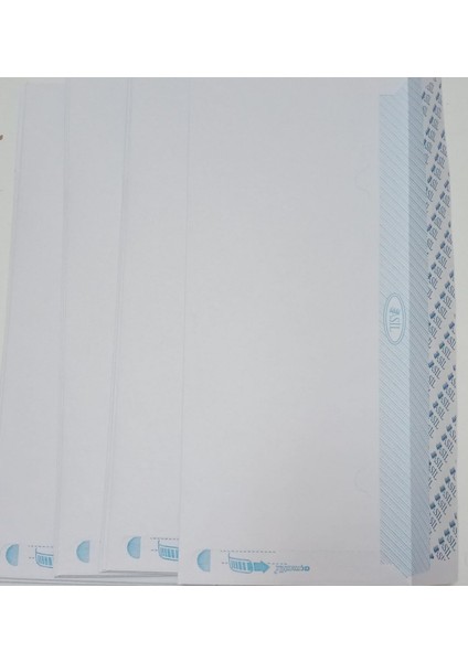 Asıl Doğan Silikonlu 1.hamur 105X24 90GRM Penceresiz Diplomat Zarf 100LU Paket