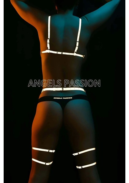 Beyaz Reflektörlü Harness Özel Jartiyer Takım - APFT289 modelleri