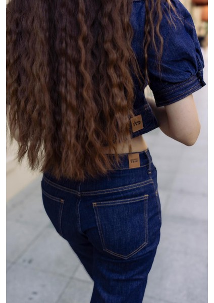 Lıly Bootcut Fit Koyu Indigo Rinse Kadın Jean Pantolon fırsatları
