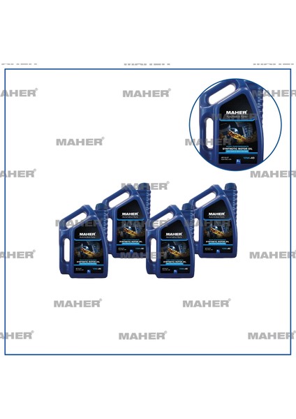 MOTOR YAĞI 10W/40 YARI SENTETİK SL-CF / 5LT 10W405 (4 ADET)