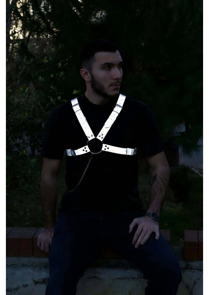 Karanlıkta Parlayan Reflektörlü Erkek Göğüs Kemer - APFTM95 fiyatları