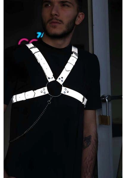 Karanlıkta Parlayan Reflektörlü Erkek Göğüs Kemer - APFTM95 fırsatları