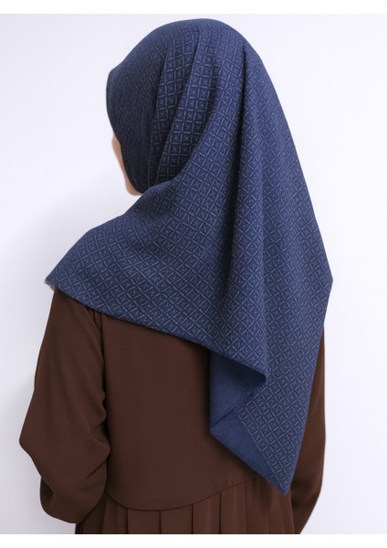 Desenli Denim Eşarp – 95X95 Cm, Kaymaz, Dört Mevsim Kullanıma Uygun modelleri