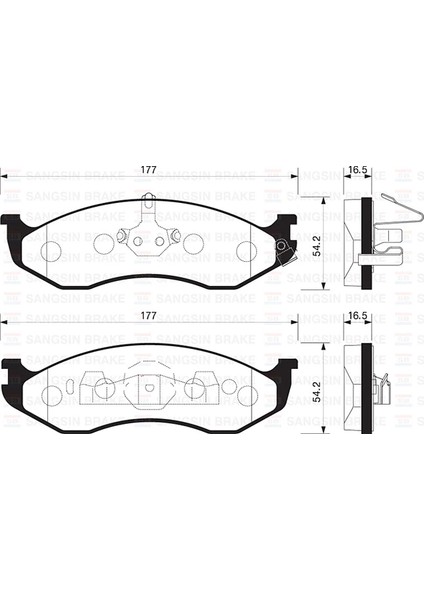 ÖN FREN BALATA JEEP GRAND CHEROKEE 1 4.0L 5.2L 1991-1999 . WRANGLER 1996-2007 4713175 83504371 WVA21822
