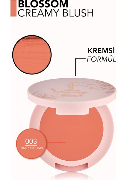 Blossom Yüksek Pigmentli & Doğal Bitişli Uzun Süre Kalıcı Kremsi Allık modelleri