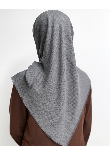 Desenli Denim Eşarp – 95X95 Cm, Kaymaz, Dört Mevsim Kullanıma Uygun modelleri