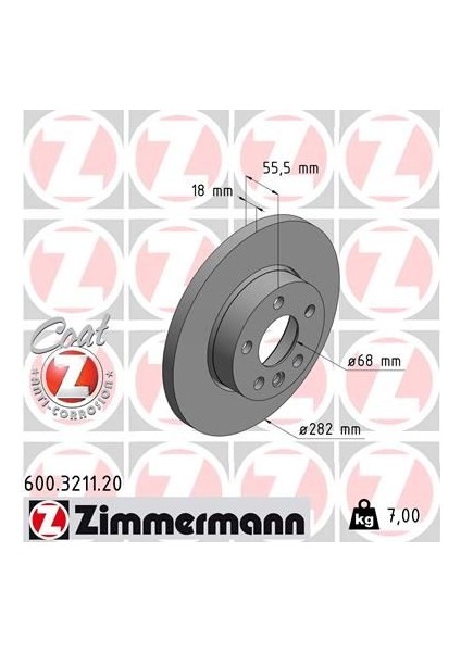 ÖN FREN AYNASI TRANSPORTER T4 1.8 1.9 TD 2.0 2.4 D 2.5 TDİ 90/4.03 282X18X5DL 986478870-986479B54-DF2810 701615301G (2 ADET)