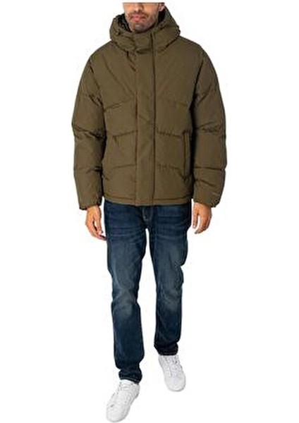 JJWORLD PUFFER JACKET Erkek Mont Zeytin Yeşili