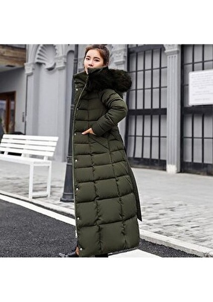 Günlük Kışlık Tam Boy Şişme Kadın Mont