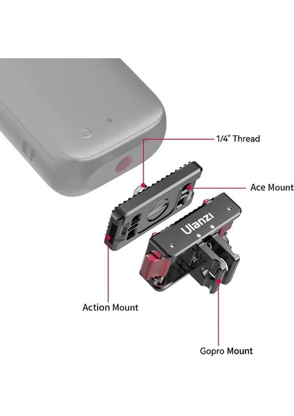 In-01 Aksiyon Kameraları Için Manyetik Hızlı Çıkarma Montajı modelleri