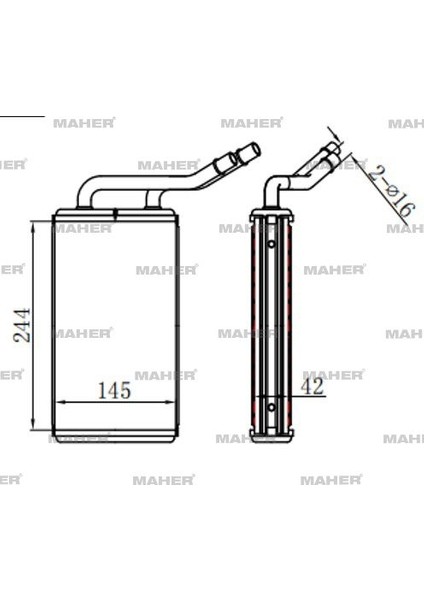 RADYATÖR KALORİFER TRANSIT 2000-2006 5184 BRAZING YC1H18476AB fiyatları