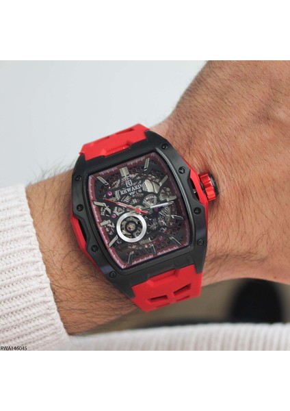 RWA146045 Silikon Kordonlu Otomatik Erkek Kol Saati indirimleri