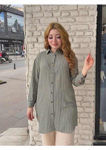 Çizgili Tunik Gömlek