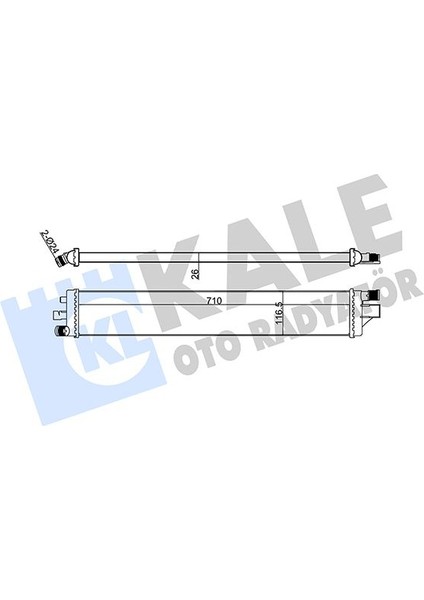 Turbo Radyatörü Intercooler NV400-MOVANO B-Master 3 Lt 2.3cdtı 2010 Ilave Soğutucu At-Mt 214C10001R 93168915 2147000Q0A