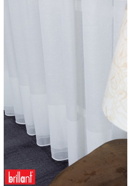 Keten Maya 1/3 Sık Pileli Ütü Istemez Kırışmaz Yeni Sezon Salon Oda Tül Perdesi