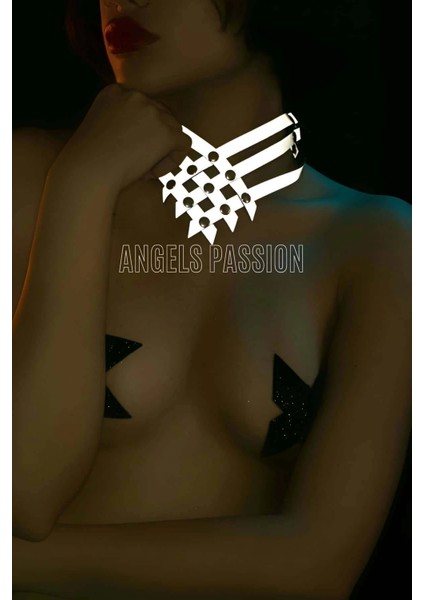 Karanlıkta Parlayan Seksi Choker - Reflektörlü Chohker - APFT585 fiyatları