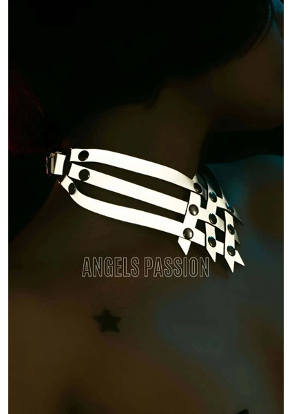 Karanlıkta Parlayan Seksi Choker - Reflektörlü Chohker - APFT585 modelleri
