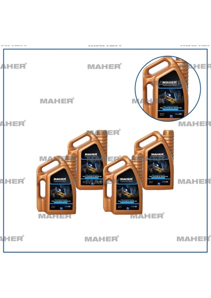 MOTOR YAĞI 5W/30 TAM SENTETİK SL-CF / 7LT 5W307CF (4 ADET)