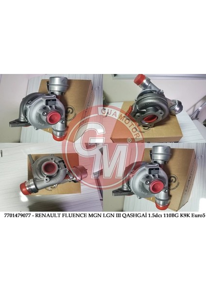 TURBO ŞARJ RENAULT FLUENCE MEGANE LOGAN 3 QASHGAİ DACIA DUSTER 4104 LODGY 1.5DCI 110BG K9K EURO5 fiyatları