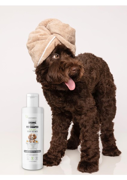 Vücut ve Pati Şampuanı Bit Pire Kene Parazit Uzaklaştırıcı Tahriş Giderici Vegan Organik Kedi Köpek 400 ml