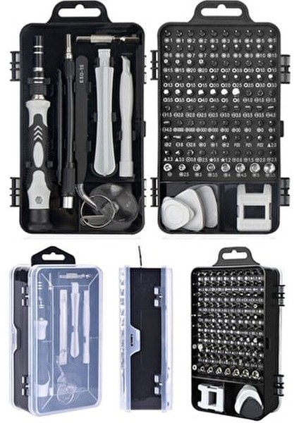 Ally Tornavida Seti 117 Parça Krom Vanadyum Malzeme ile Profesyonel Tamir Seti