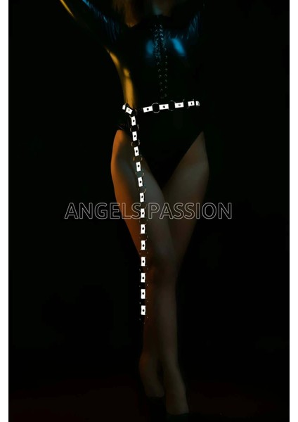 Reflektörlü Seksi Kemer, Karanlıkta Parlayan Kemer - APFT427