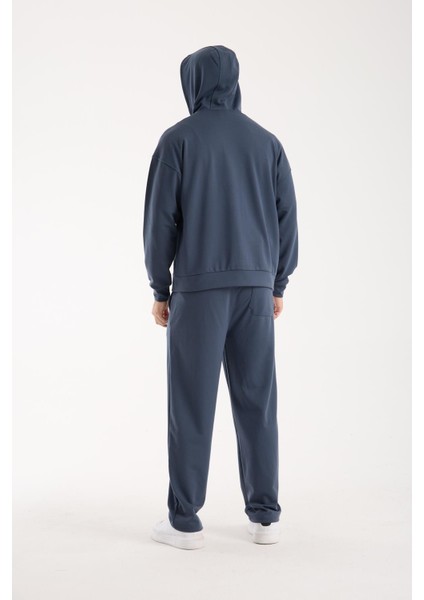 Erkek %100 Pamuk Fermuarlı Kapüşonlu Sweatshirt - Basic Rahat Hoodie fiyatları