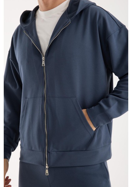 Erkek %100 Pamuk Fermuarlı Kapüşonlu Sweatshirt - Basic Rahat Hoodie modelleri