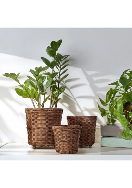 Klıbbal Bambu Saksı Kahverengi 12 cm indirimleri