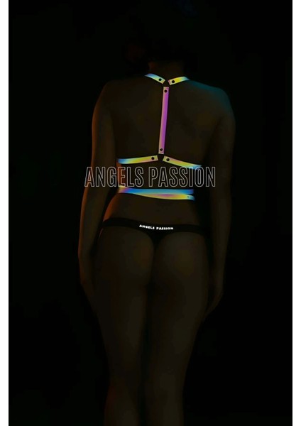 Bel Dolama Detaylı Karanlıkta Renkli Yansıyan Göğüs Harness - APFT172 modelleri