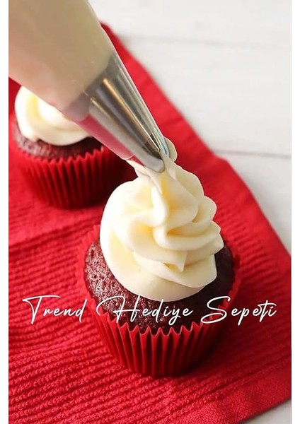 Hediye Sepeti Takribi 200 Adet Büyük Boy Kırmızı Muffin Kek Kalıbı, Cupcake Kağıdı, Browine Kalıbı 50X40 mm fiyatları