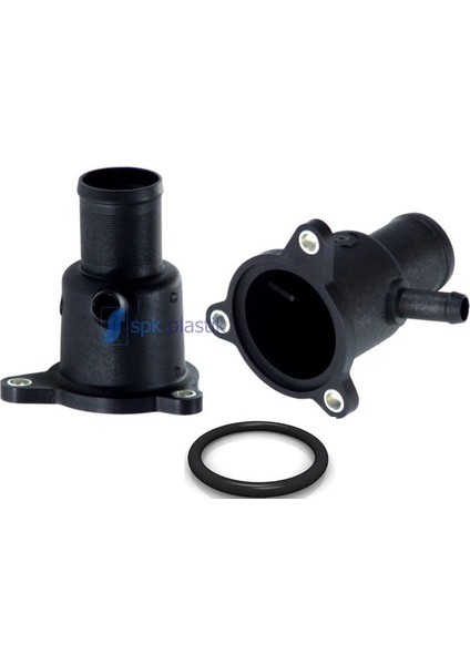 TERMOSTAT YUVASI CLIO-KANGOO-MEGANE-DACIA LOGAN 1.4-1.6 K4J-K4M PLASTİK-TIPASIZ O-RİNGLİ 8200561420 7700101179 7700869797