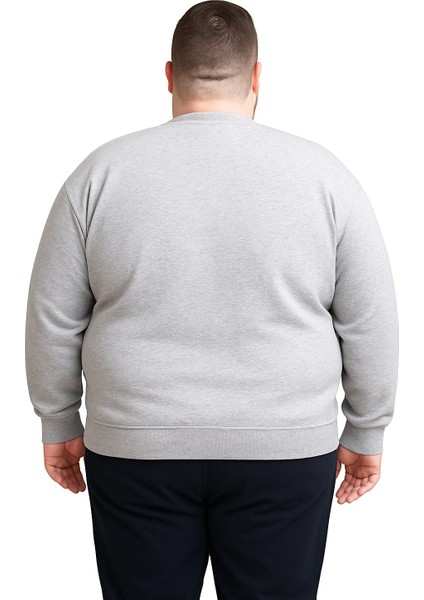 Erkek Büyük Beden Oversize 3 Iplik Uzun Kollu Sweatshirt 3xl-4xl-5xl-6xl-7xl-8xl-9xl modelleri