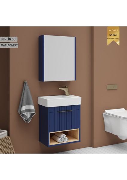 Berln 50 cm Lacivert Banyo Dolabı