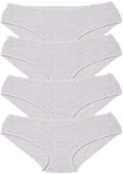 Kadın Ribana Külot C-106 (4 Lü Paket) - Beyaz - 4 fırsatları
