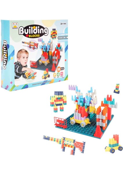 Şekilli Yapı Blokları 88 Parça